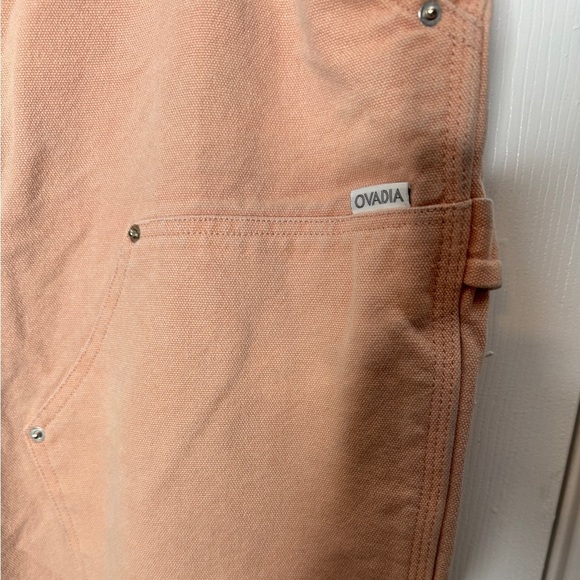 OVADIA AND SONS Mens Pink Carpenter Pants Size 36 Double Enforced‎ Knees Raw Hem - Picture 5 of 8